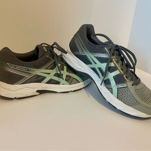 Asics Womens Gel Contend 4  Gray with Sea Foam Running Shoes Sneakers Size 9
